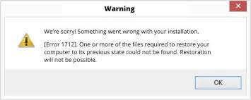 QuickBooks Error 1712